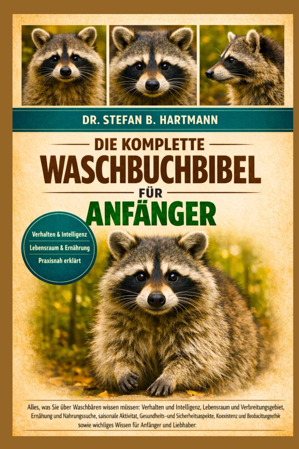 DIE KOMPLETTE WASCHBUCHBIBEL FÜR ANFÄNGER: Alles, was Sie über Waschbären wissen müssen: Verhalten und Intelligenz, Lebensraum und ... wichtiges Wissen für Anfänger und Liebhaber.