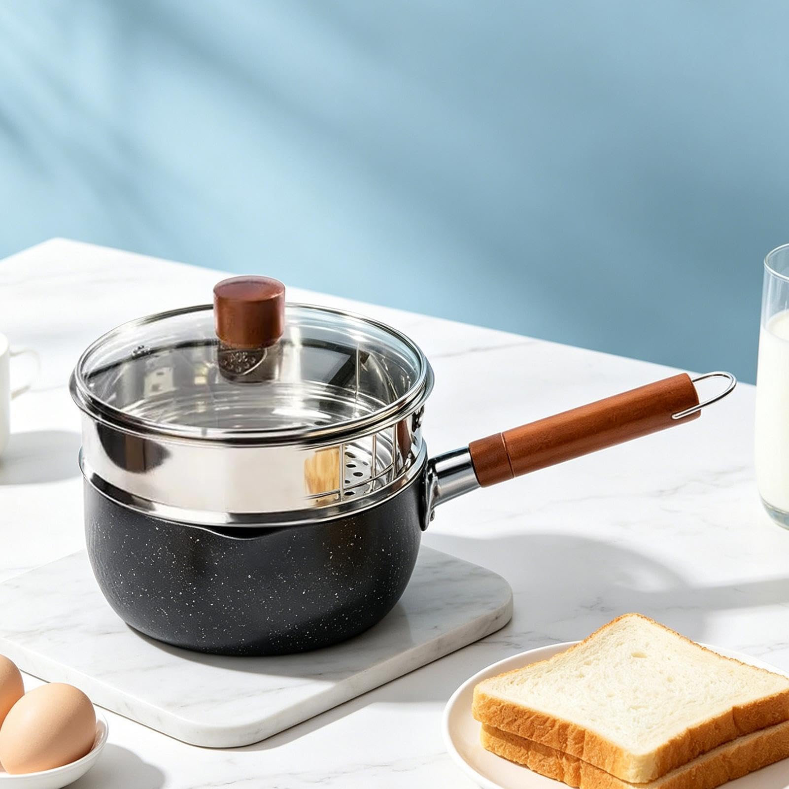 Cazo Salsero de Cocina Menaje de Cocina Antiaderente de Uso Pesado