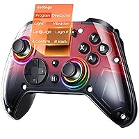 Vista 1 de GUSGU G7 Wireless Gaming Controller with Interactive Screen, 1000Hz Polling Rate, Hall Joysticks & Triggers, 4 Programmable Buttons, Compatible with
