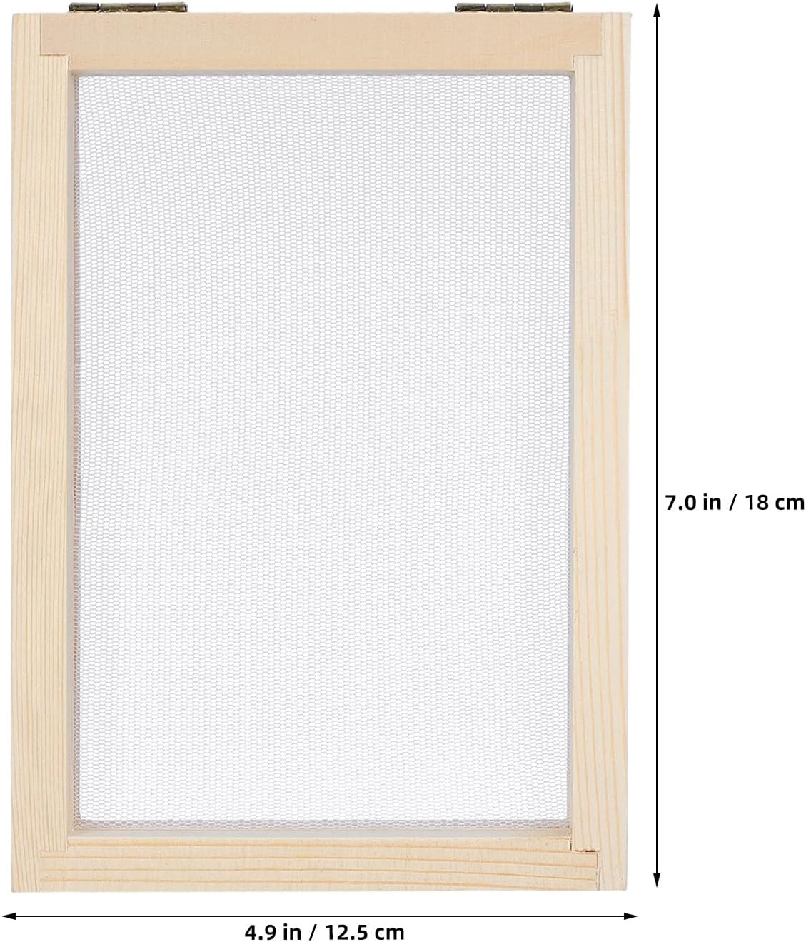 Ipetboom 6PCS A6 Wooden Papermaking Mold with Mesh Screen, Rectangular