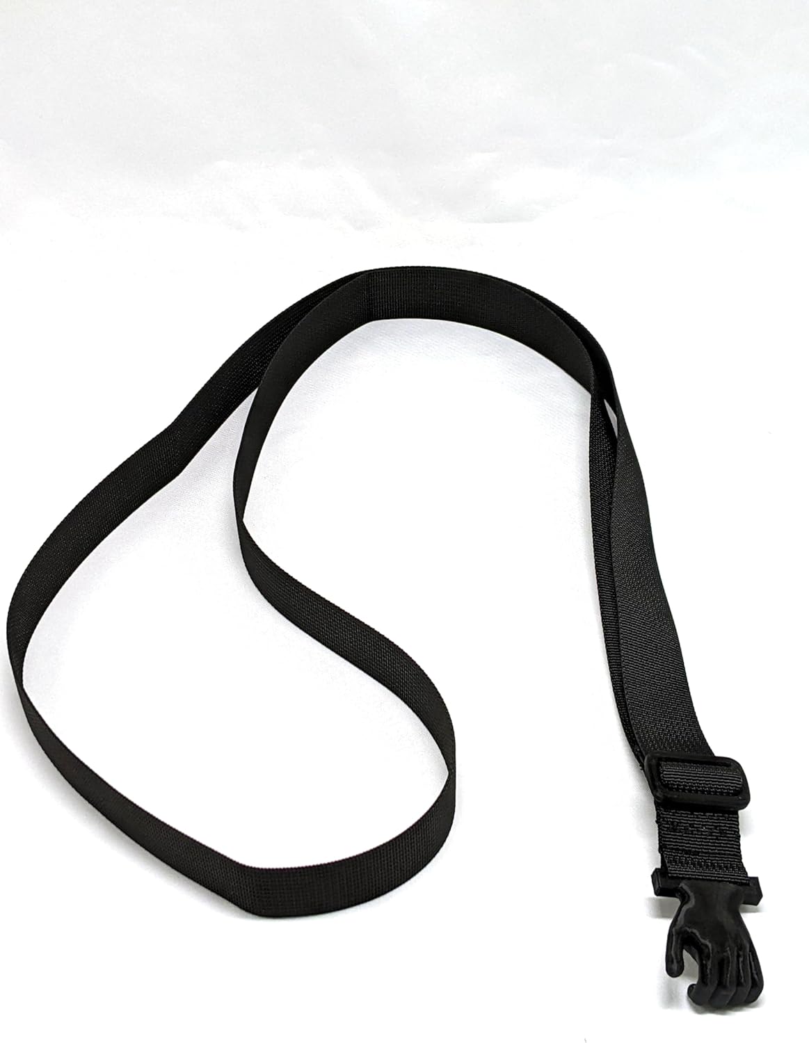 Nylon Tali Strap for Guitar, Vihuela, Guitarron, Requinto. Plastic Sound Hole Hook w/Hand Design (Black)