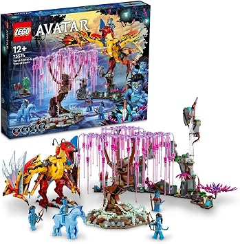 LEGO Avatar Toruk Makto & Tree of Souls, Buildable Toy with Jake Sully and Neytiri Minifigures plus Direhorse Animal Figure, Glow in the Dark Pandora Scenes 75574