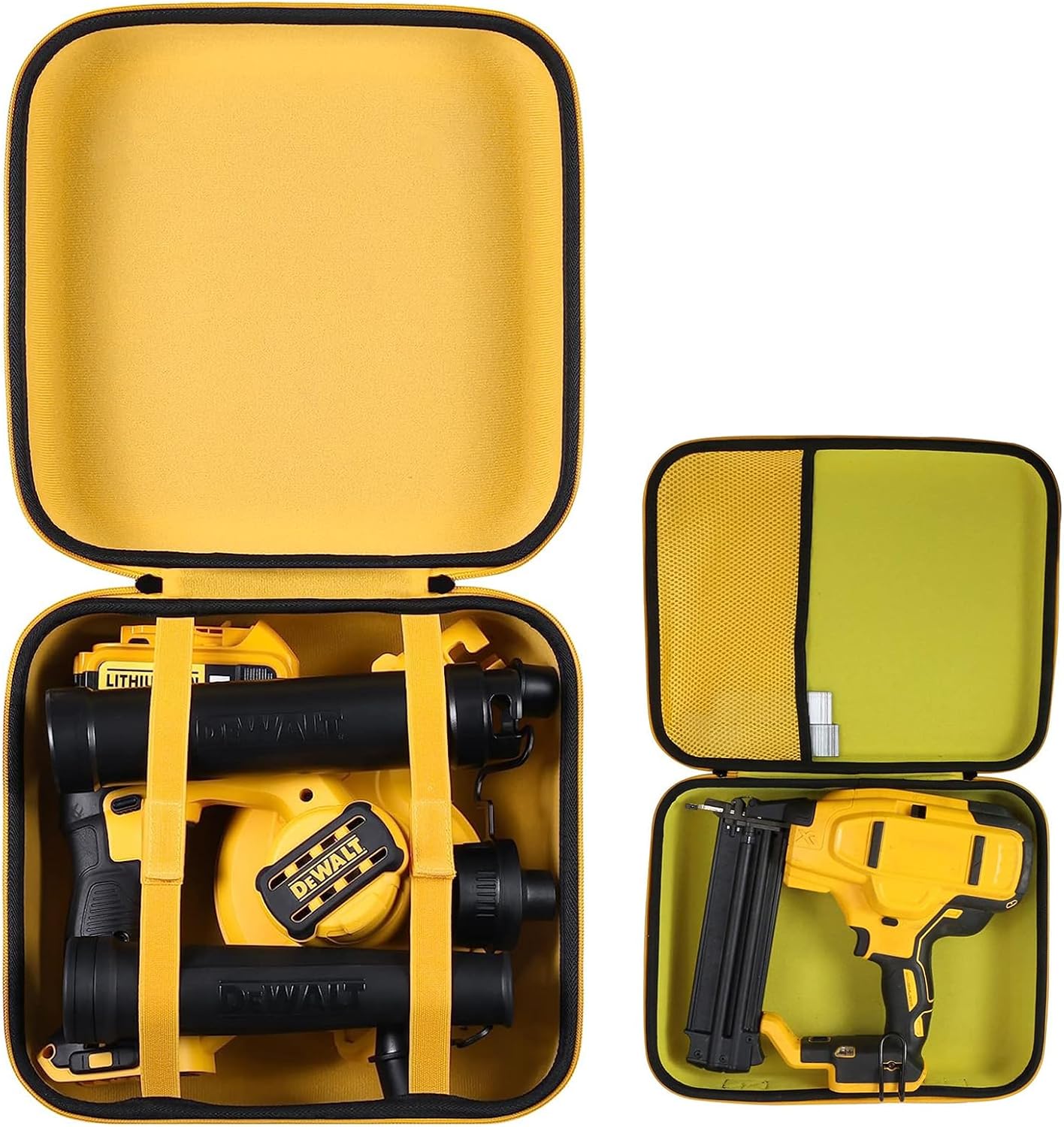 khanka Hard Case for Dewalt 20V MAX Blower(DCE100B)+Hard Case for DEWALT 20V MAX Cordless Brad Nailer Kit 18GA (DCN680B)