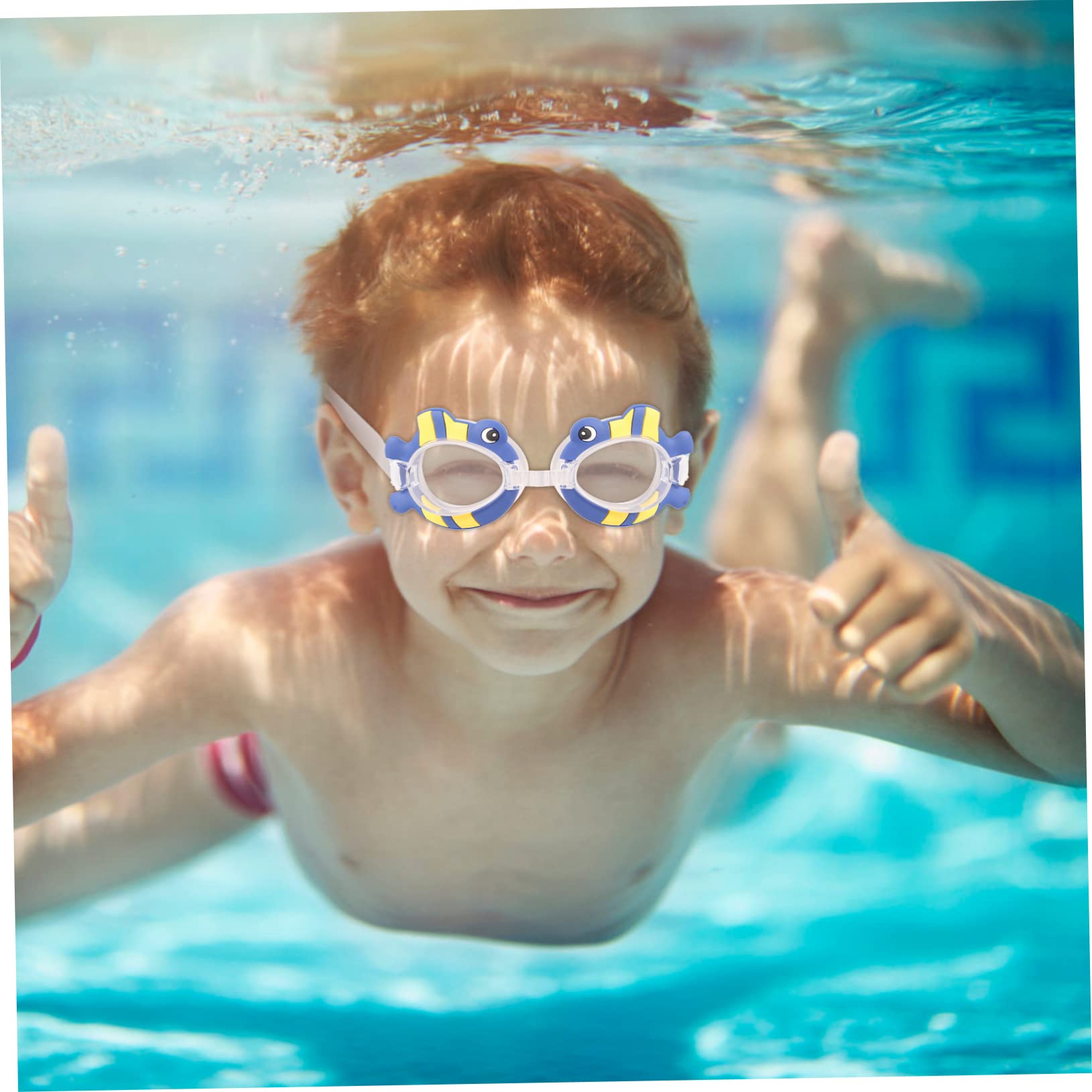 YARNOW 6 Occhialini Da Nuoto Per Bambini Scheda Di Aspirazione Subacquea In Pvc Per Bambini