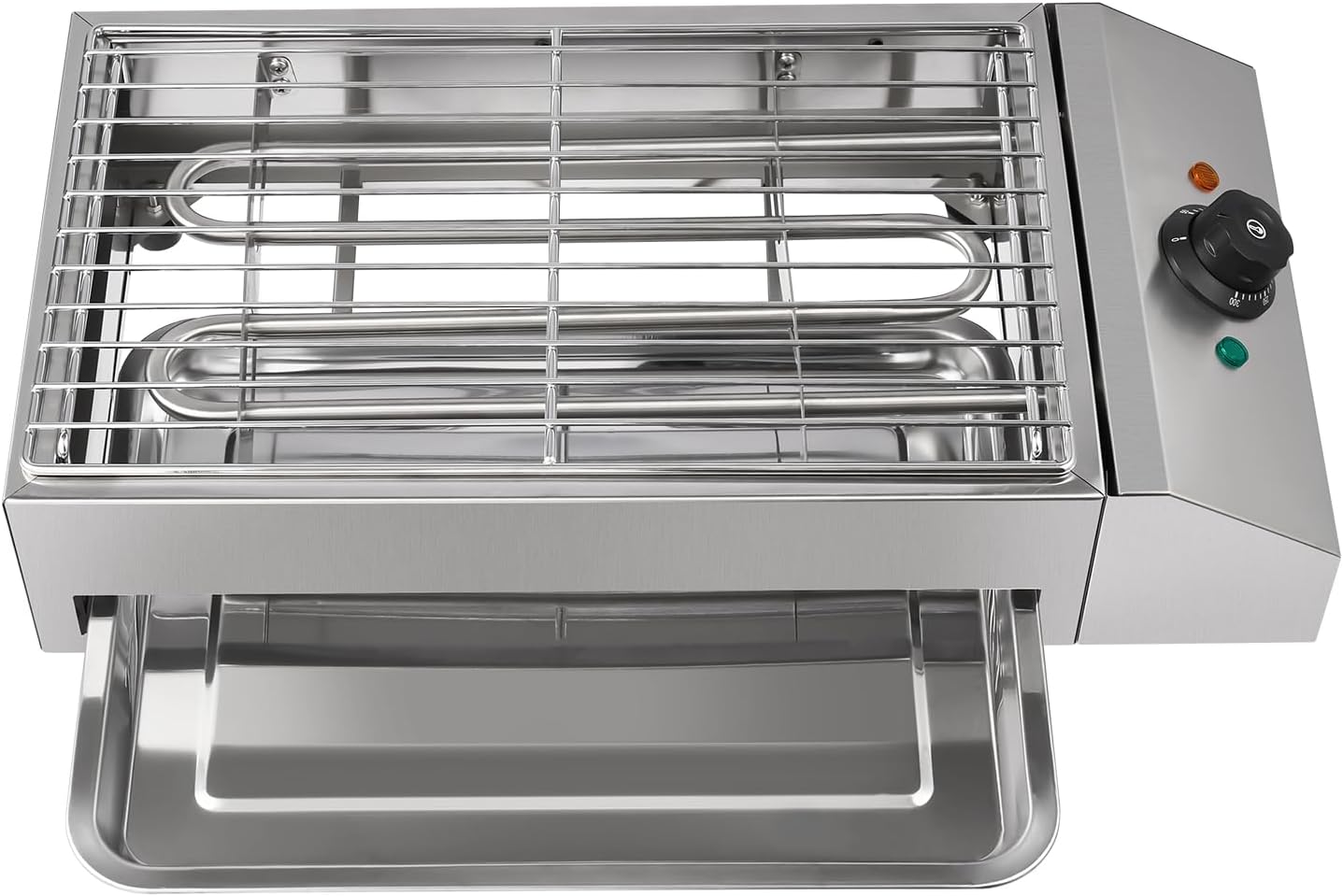 110V 1800W Countertop Electric Griddle Flat Top Grill, Portable Electric Barbecue Grill with Adjustable Thermostatic Control, Smokeless Indoor Grill with Non-stick Grill for Camping Party