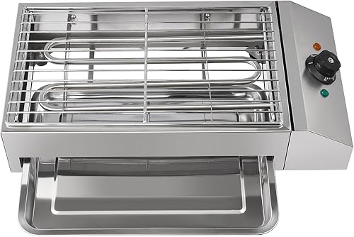 Miniatura 8 de Parrilla eléctrica para interiores y exteriores, parrilla antiadherente extraíble de 1800 W, sin humo, parrilla para horno con ajuste de temperatura
