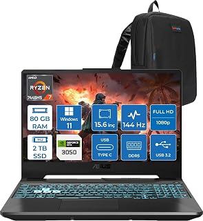 Asus Tuf Gaming A15 – FA506NCG Amd Ryzen 7-7445HS 80GB Ddr5 2tb SSD Rtx 3050/4GB 75W 15.6 Inç Full Hd 144Hz Ips-Level WIN11HOME Gaming Bilgisayar HN206AF29+ZETTAÇANTA