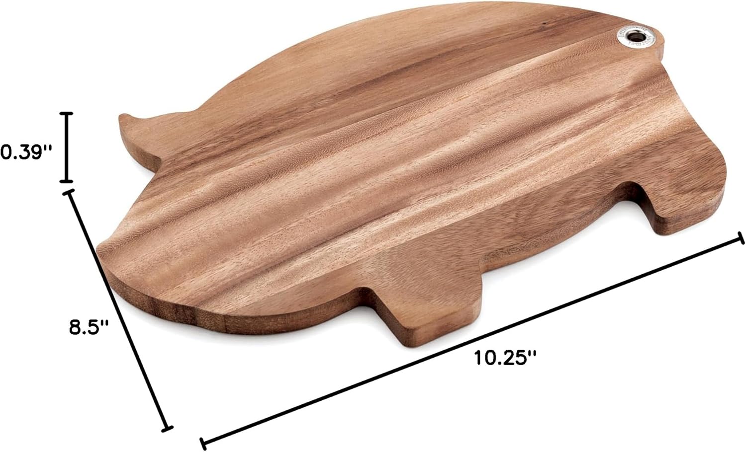 Ironwood Gourmet Pig Shaped Serving Board, Acacia Wood