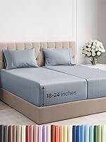 Vista 388 de Extra Deep Pocket Split King Sheets - 5 Piece Breathable & Cooling Bed Sheets - Hotel Luxury Bed Sheet Set - Soft, Wrinkle Free & Comfy - Easily