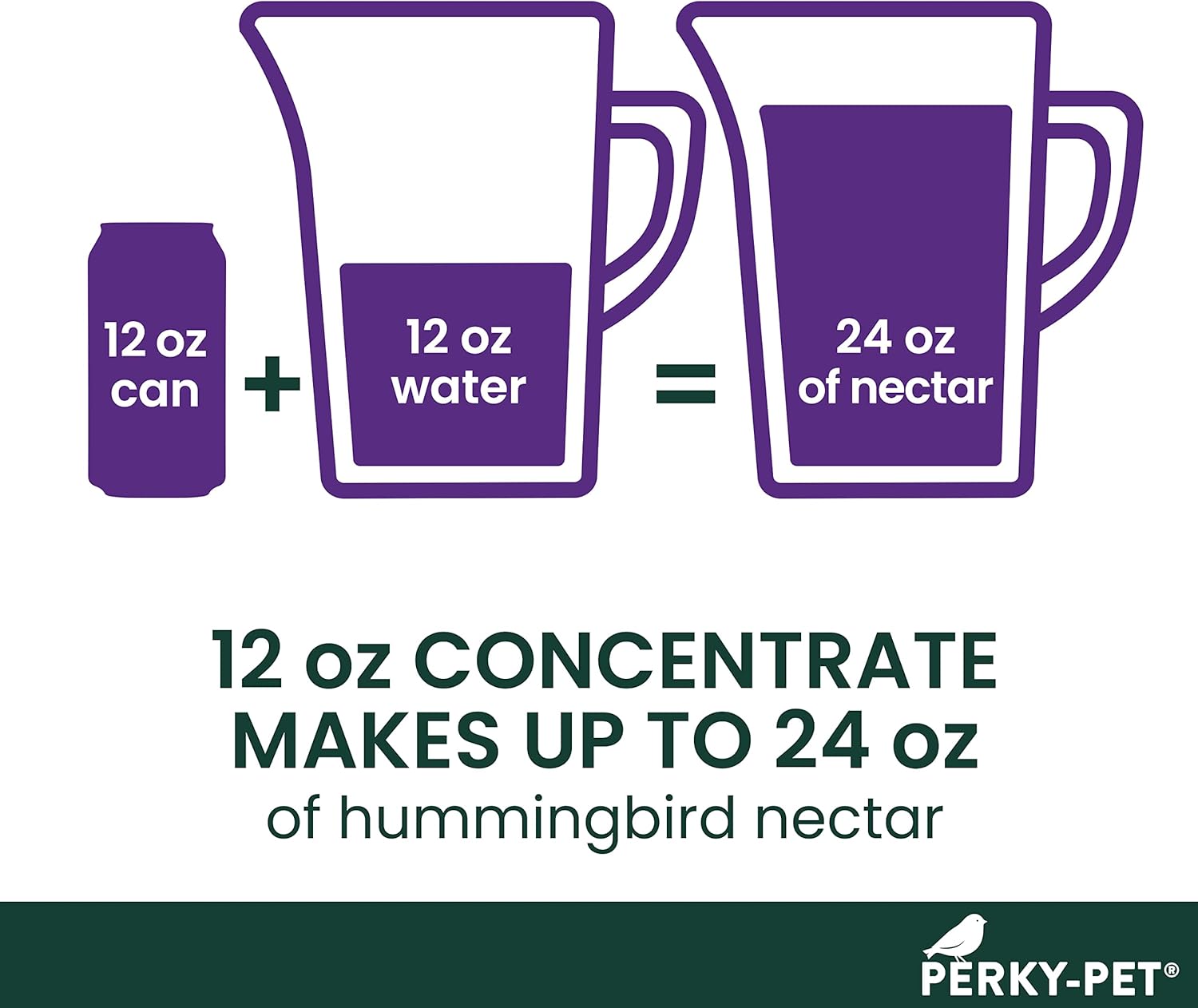 Perky-Pet 532 Clear Hummingbird Nectar Liquid Concentrate in Recyclable Aluminum Can - 4 Cans, 12 oz Each - 48 Total Ounces : Patio, Lawn & Garden