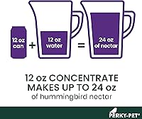 Vista 6 de Perky-Pet Concentrado líquido de néctar de colibrí transparente en lata de aluminio reciclable, 4 latas, 12 onzas cada una, hace 96 onzas en total