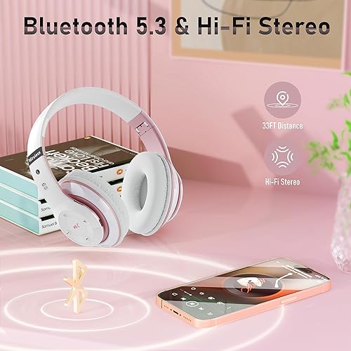 Miniatura 5 de Auriculares Bluetooth sobre la oreja, auriculares inalámbricos plegables 6S con 6 modos de ecualización, 40 horas de reproducción, auriculares