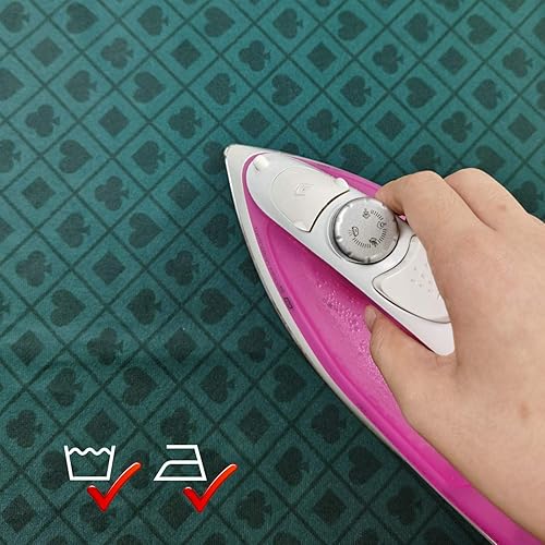 Miniatura 28 de BALIKEN Texas Hold'em - Tapete de póquer de 108 x 56 pulgadas para mesa con superficie lisa de primera calidad, reducción de ruido, a prueba