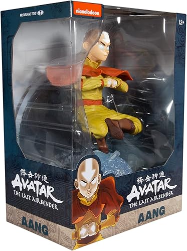 Miniatura 8 de McFarlane Toys Avatar The Last Airbender Aang - Figura de lujo de 12 pulgadas con scooter de aire