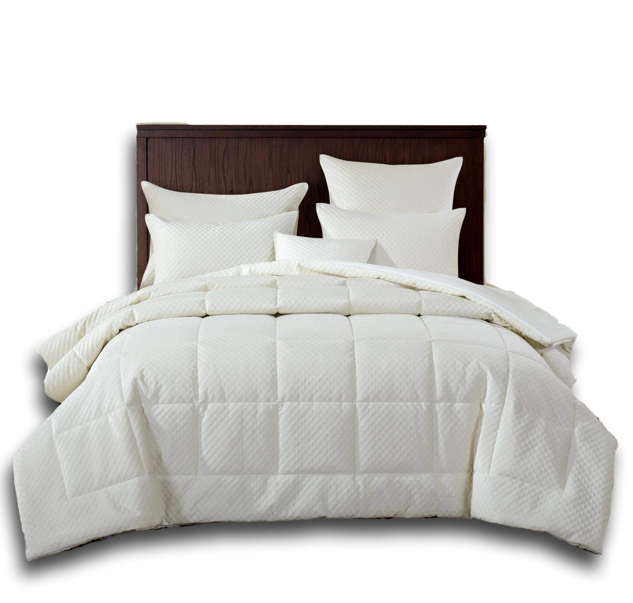 DaDa Bedding CollectionComforter Set, King, Eggshell White