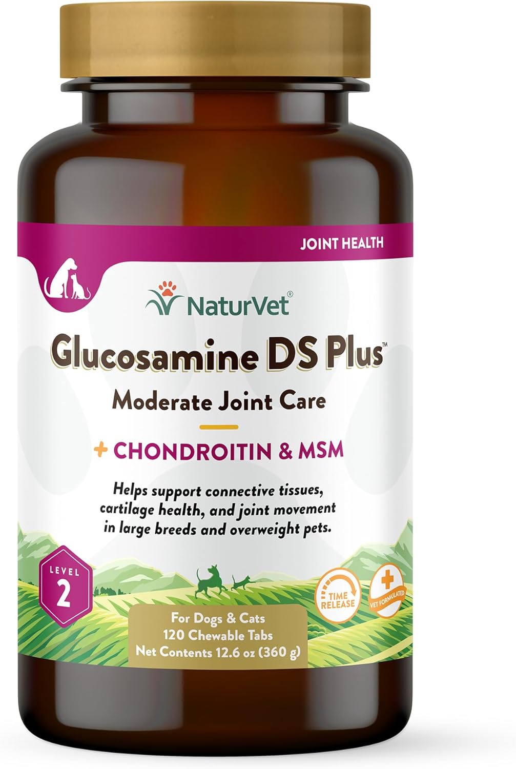 NaturVet Glucosamine DS Plus Hip & Joint Support for Pets