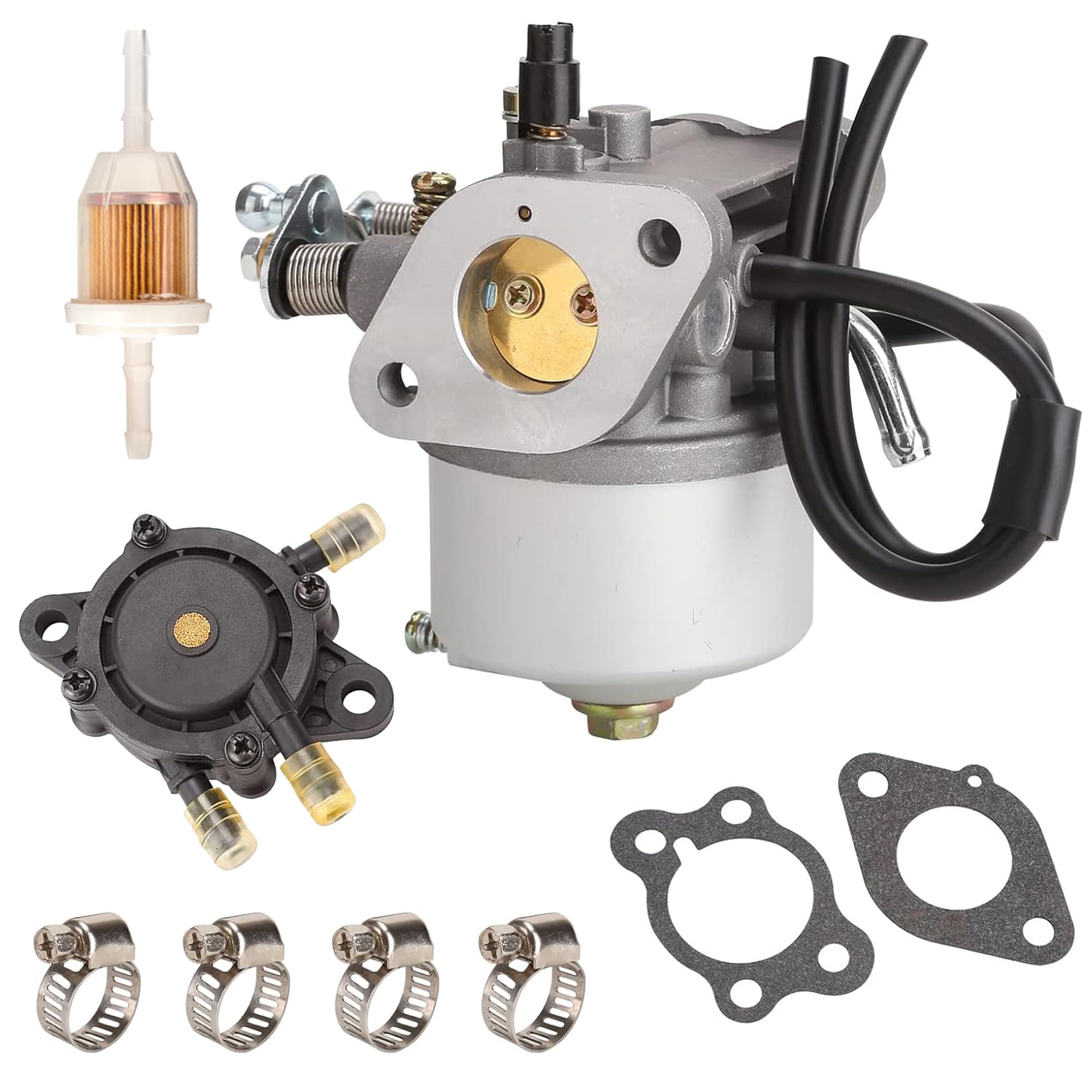10L0L Kit carburatore pompa carburatore per EZGO-Golf-Cart-TXT-Medalist Marathon 1991-successivi 4 tempi con motori 295cc, sostituisce OEM 72840-G01 26645-G01 72558-G02 26726-G01 26727-G01 601 3901