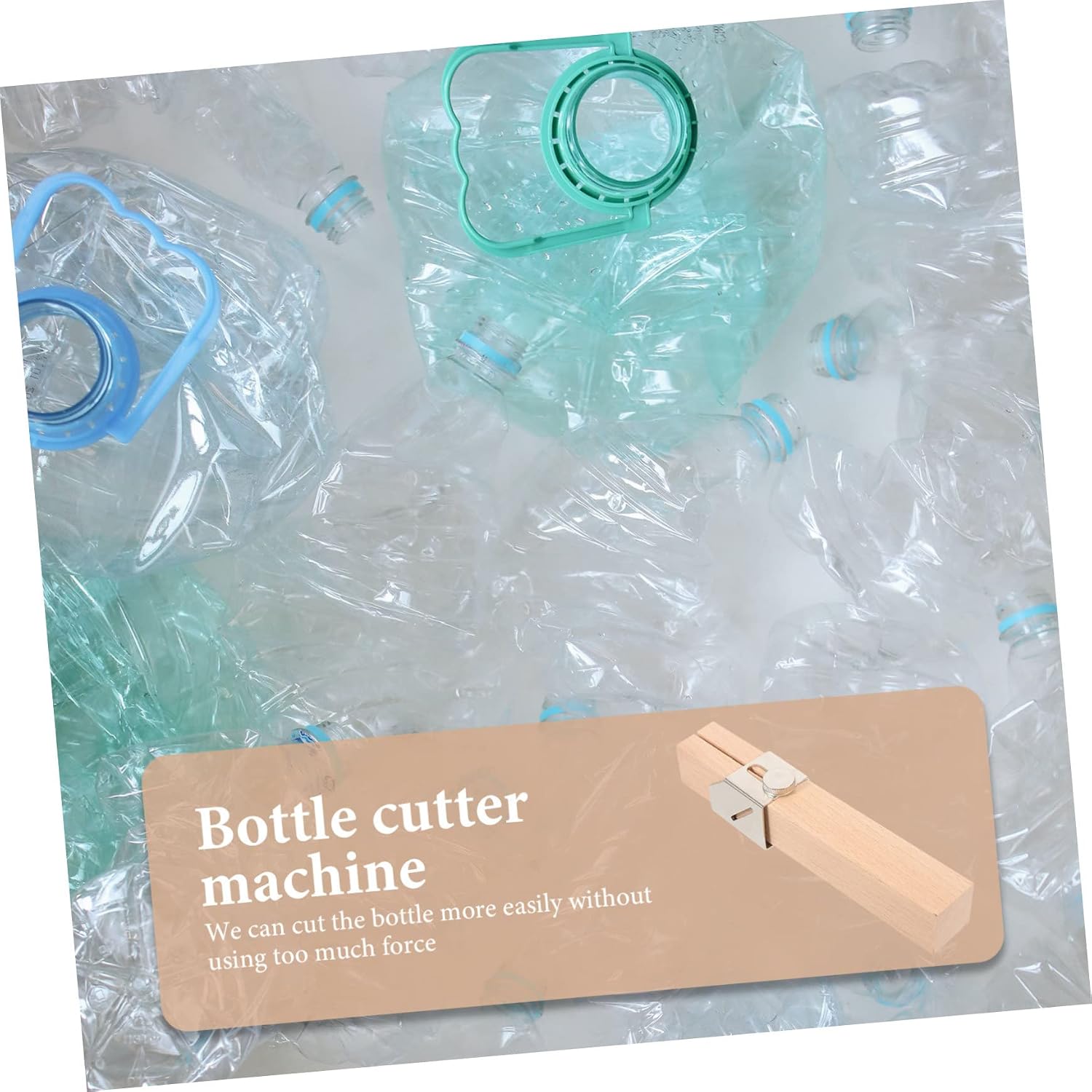 jojofuny Portable Plastic Bottle Cutter Tool for Diy Crafting Easy Accurate and Lightweight Bottle Rope Cutter for Outdoor Use