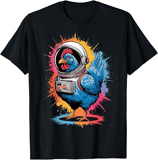 Unisex-Adults, Unisex-Kids Chicken Lover T-Shirt Black Small Classic Fit Imported Cotton, Polyester Short Sleeve T-Shirt