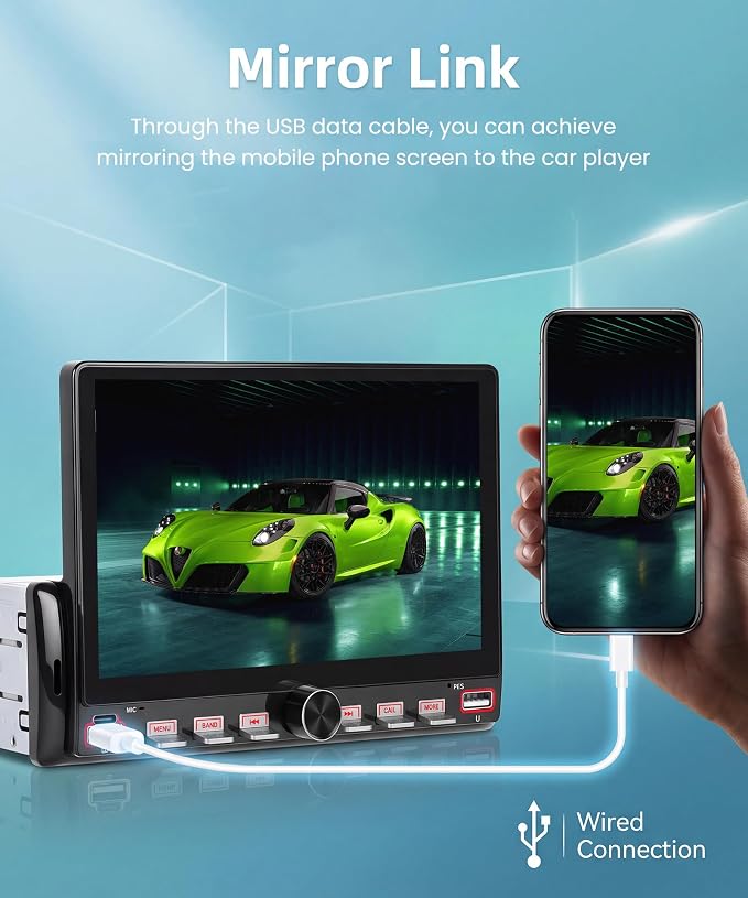 Radio para auto Rimoody con pantalla táctil de 7 pulgadas miniatura 2