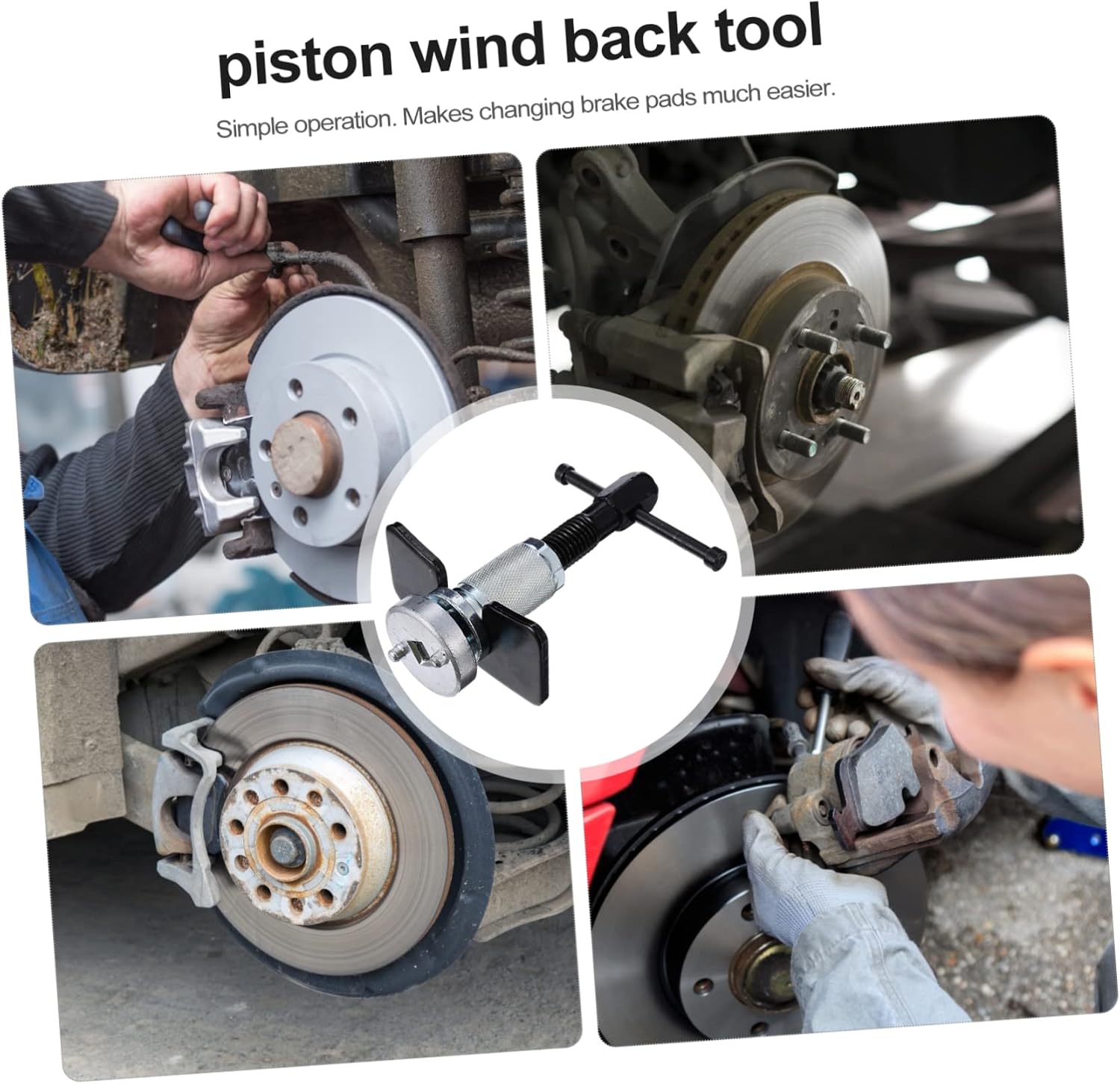 Auto Brake Caliper Piston Tool for Tools Automotive Disc Brake Caliper Adjustment for Car Replacement Easy to Use