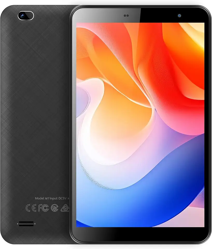 Tablet 7 Inch, Android Tablet PCwith 32GB+512GB Expandable, Black