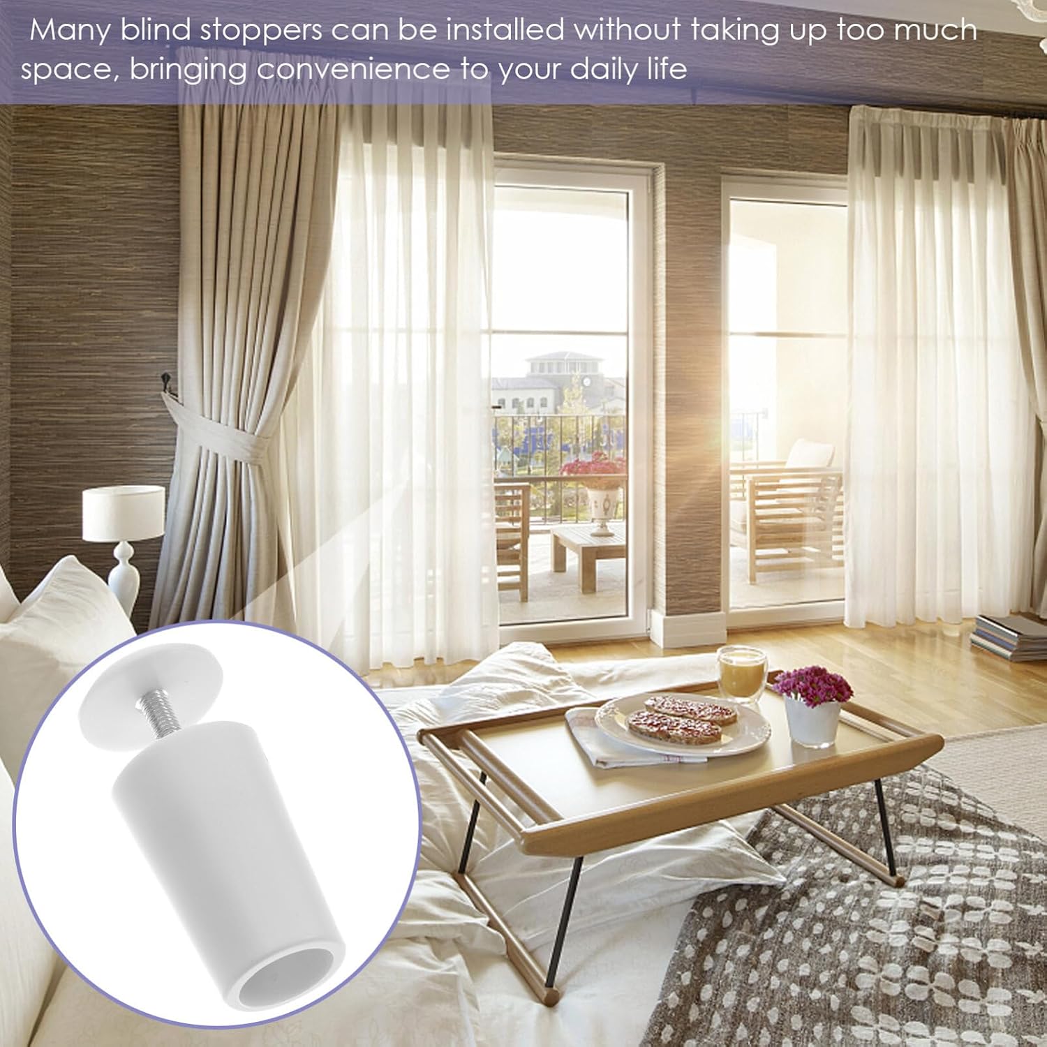 MAGICLULU 8pcs Plastic Blind Stoppers Roller Shutter Accessories for Home and Office Easy to Install Sturdy Design for Use for Window Treatments