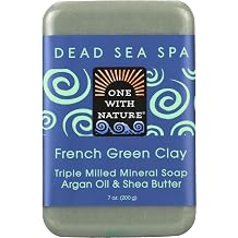 One With Nature, Bar Soap French Green Clay, 7 Ounce