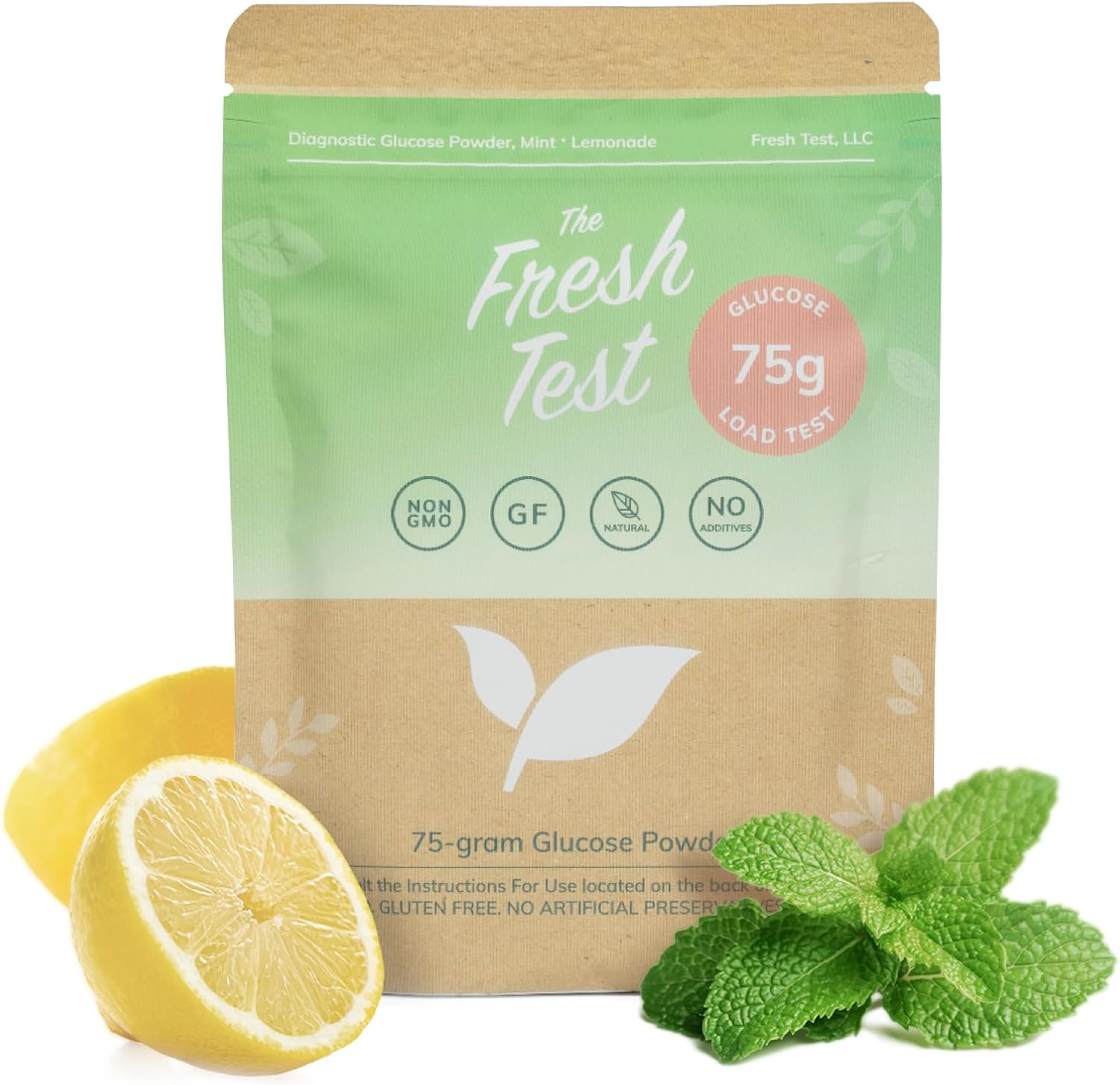 The Fresh Test 75g Powder Drink Mix & Premium Shaker Bottle Bundle, BPA-Free, Leak-Proof, Easy to Use