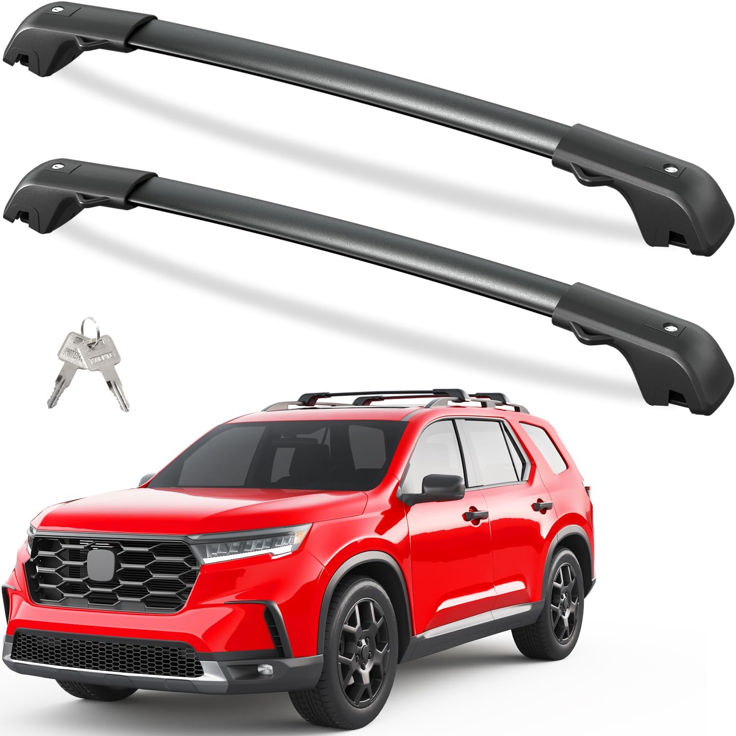 Amazon.com: Tuyoung 220lbs Lockable Roof Rack Cross Bars