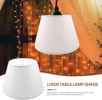 Vista 2 de LIFKOME Pantalla de lámpara de tela Pantalla de lámpara grande para sala de estar Ablandar las luces Fácil Instalar