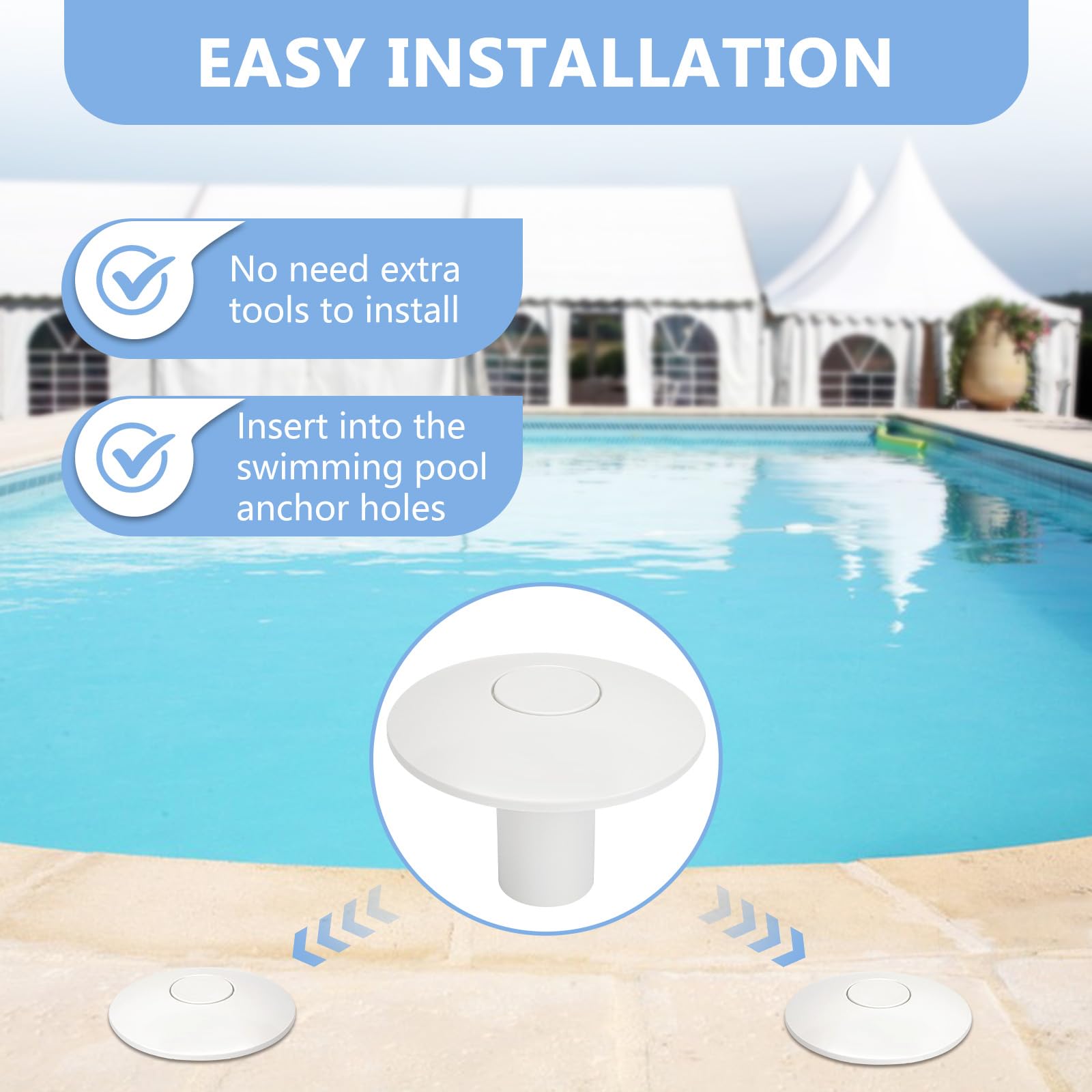 Pool For Socket Pool Safety Fence Echelle Piscine Pool Anchor Sockets Cover, Designed ...