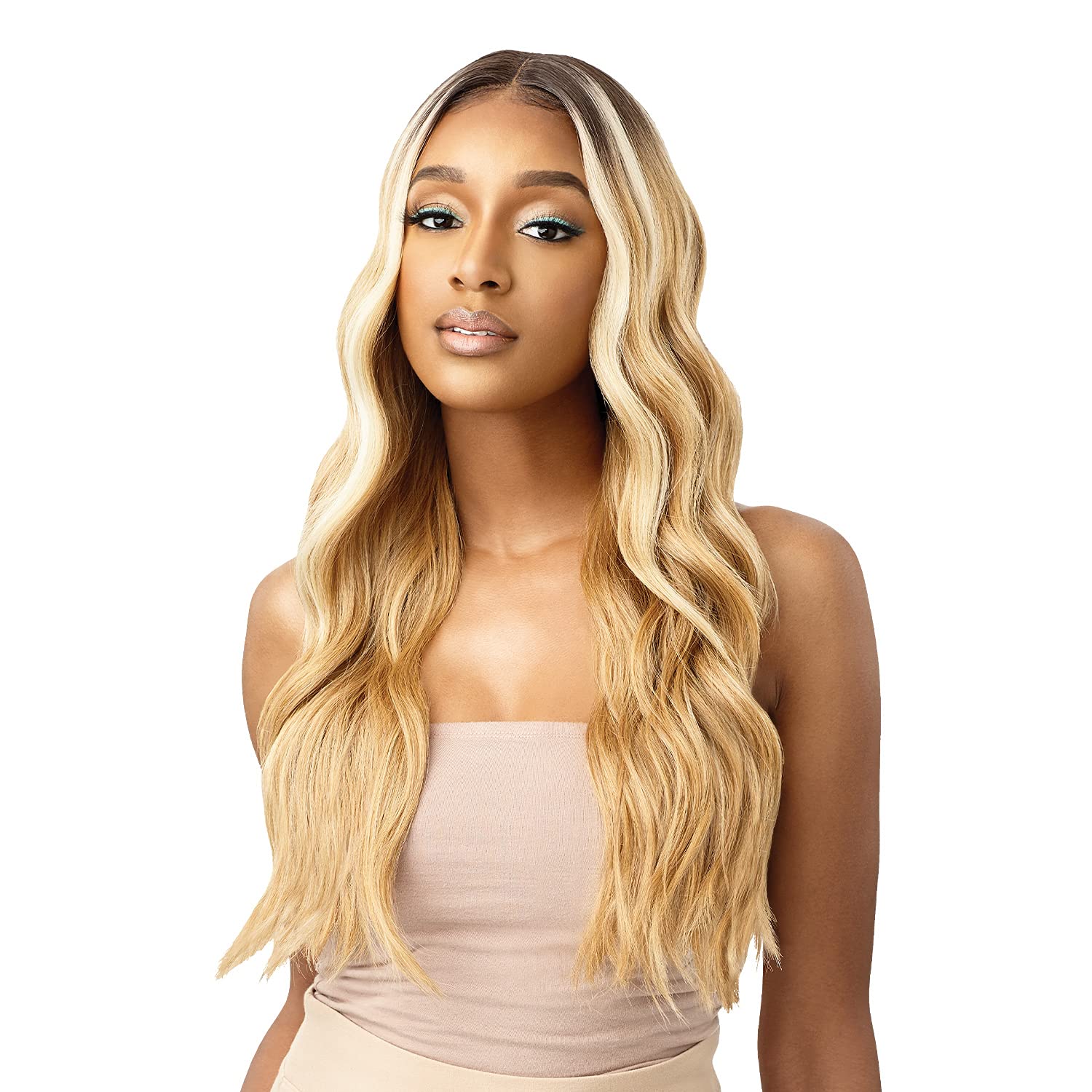 Outre Lace Wigs Colorbomb Piano Highlights Baby Hairs CHARLESTON (DRP2/COACHES)