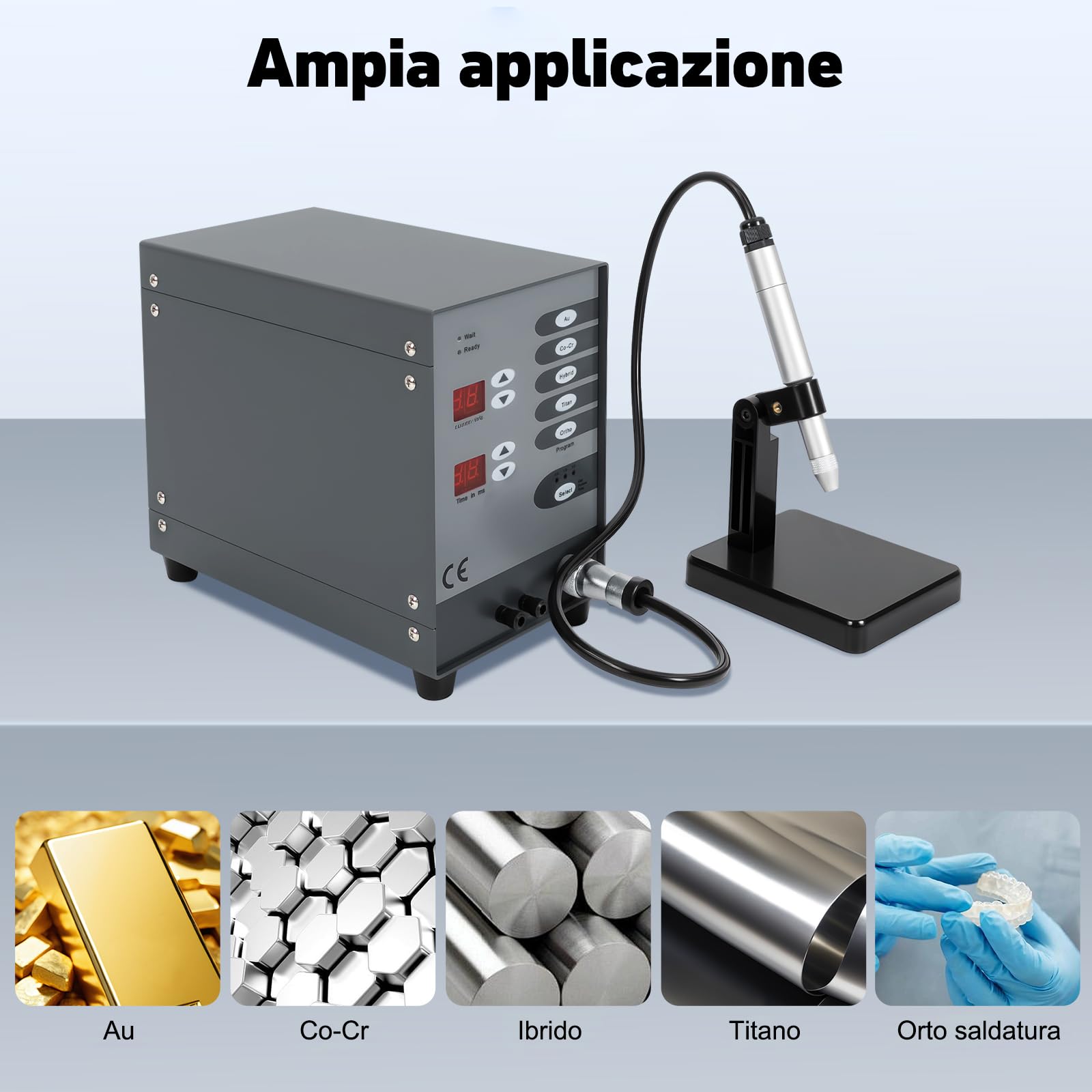 Macchina per saldatura a punti automatica, saldatrice a punti ad arco ad argon a impulsi da 100W, saldatore per gioielli, saldatrice a punti ad impulsi, saldatrice elettrica portatile, set di