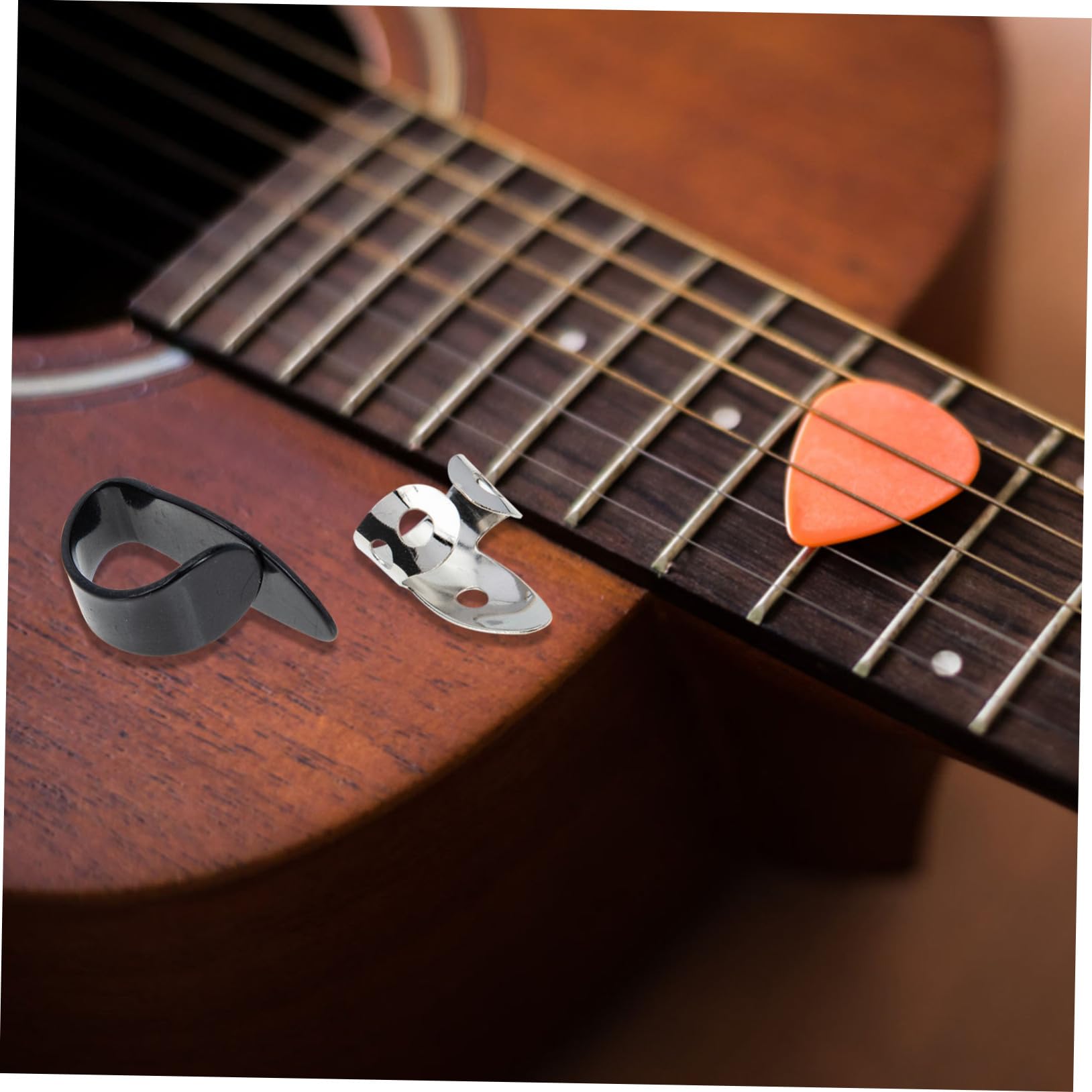 SUPVOX 3juegos Púas De Guitarra Ajustables Para Dedos Protección Cómoda y Práctica Para Guitarristas Adecuadas Para Guitarras Eléctricas Acústicas y Clásicas De Accesorios