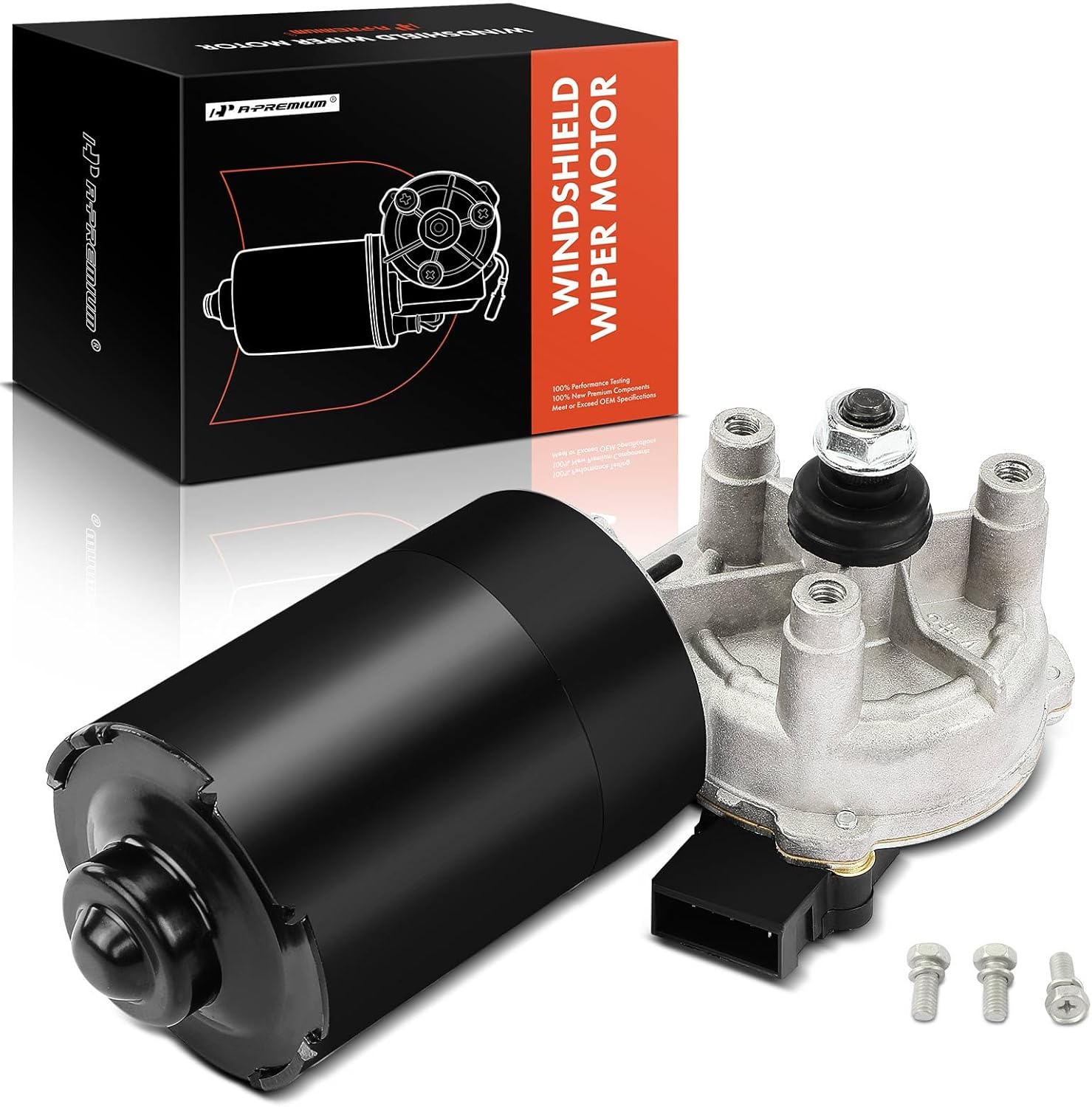 A-Premium Front Windshield Wiper Motor Compatible with Volkswagen Jetta 1993-2001, Beetle 1998-2010, Golf 1991-1997/2000-2001, Passat 1990-1997, Cabrio 1995-2002, Corrado 1990-1994, Eurovan 1993-2003