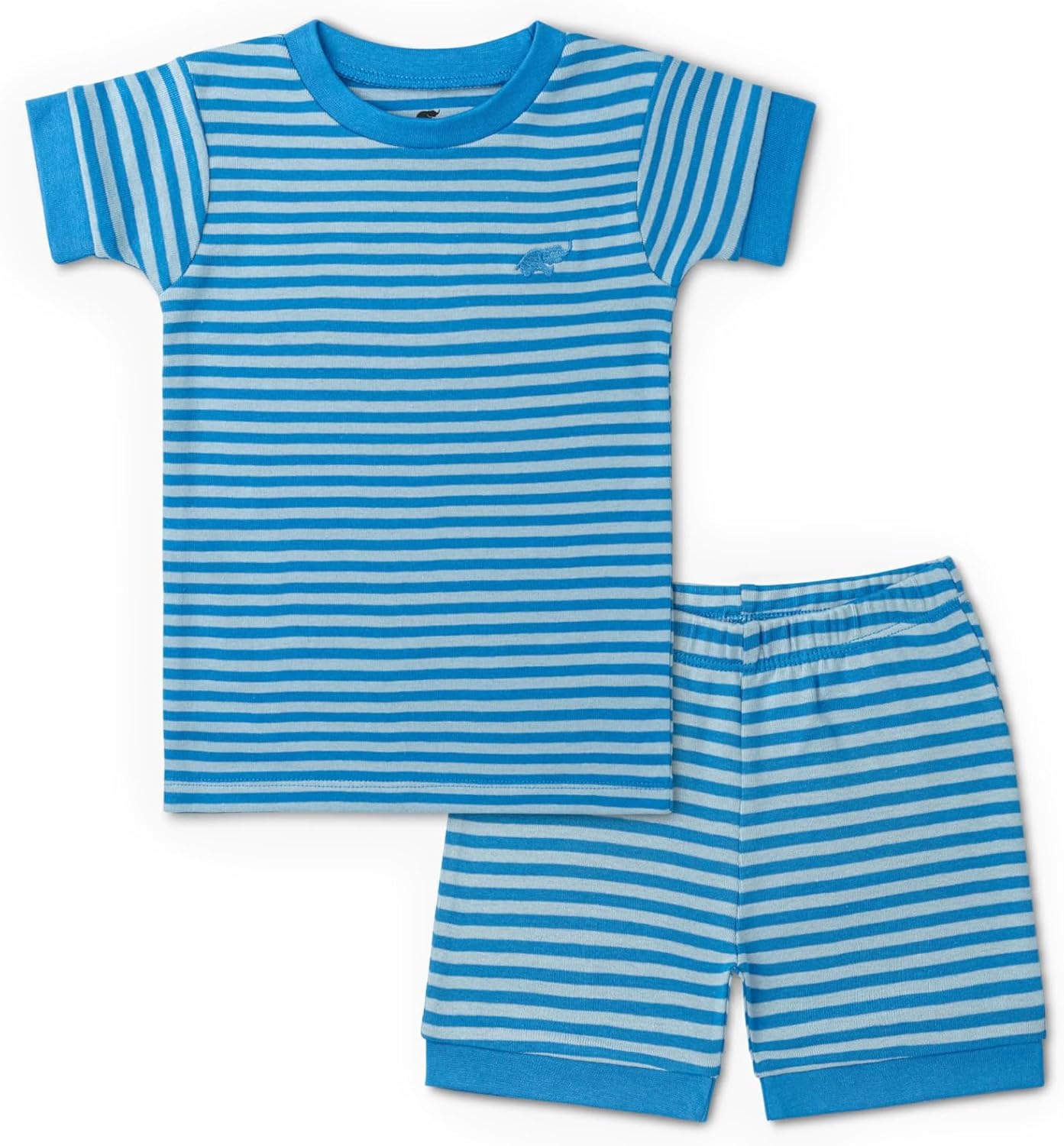 monica + andy unisex-baby Organic Two-piece Shorty Pajama Set