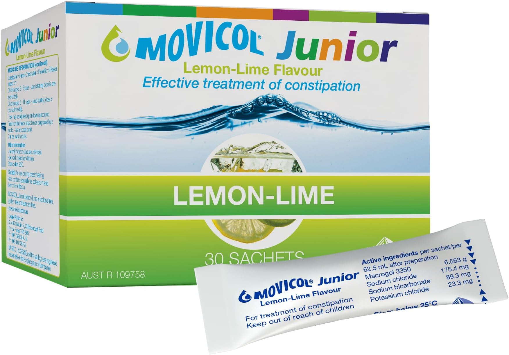 Movicol Junior Lemon Lime 30 Sachets
