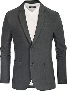 PJ PAUL JONES Men's Casual Knit Blazer Suit Jackets Two Button Lightweight Unlined Sport Coat