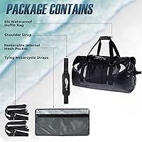 Vista 2 de Bolsa seca impermeable para motocicleta 65L