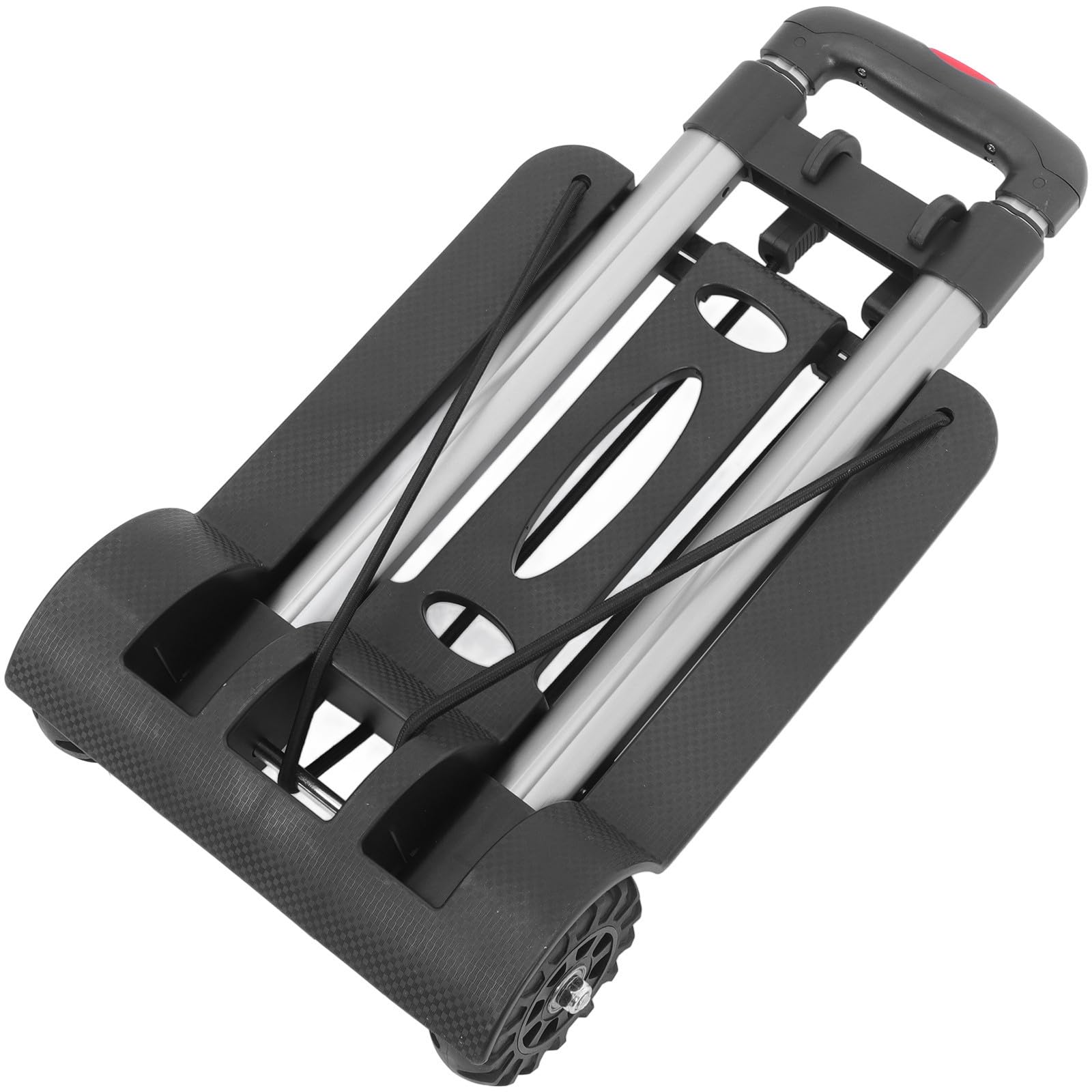 Abaodam Carrello con Manico Telescopico Regolabile in Lega di Alluminio Portatile Pieghevole e Ruote Resistenti per Shopping e Uso Quotidiano