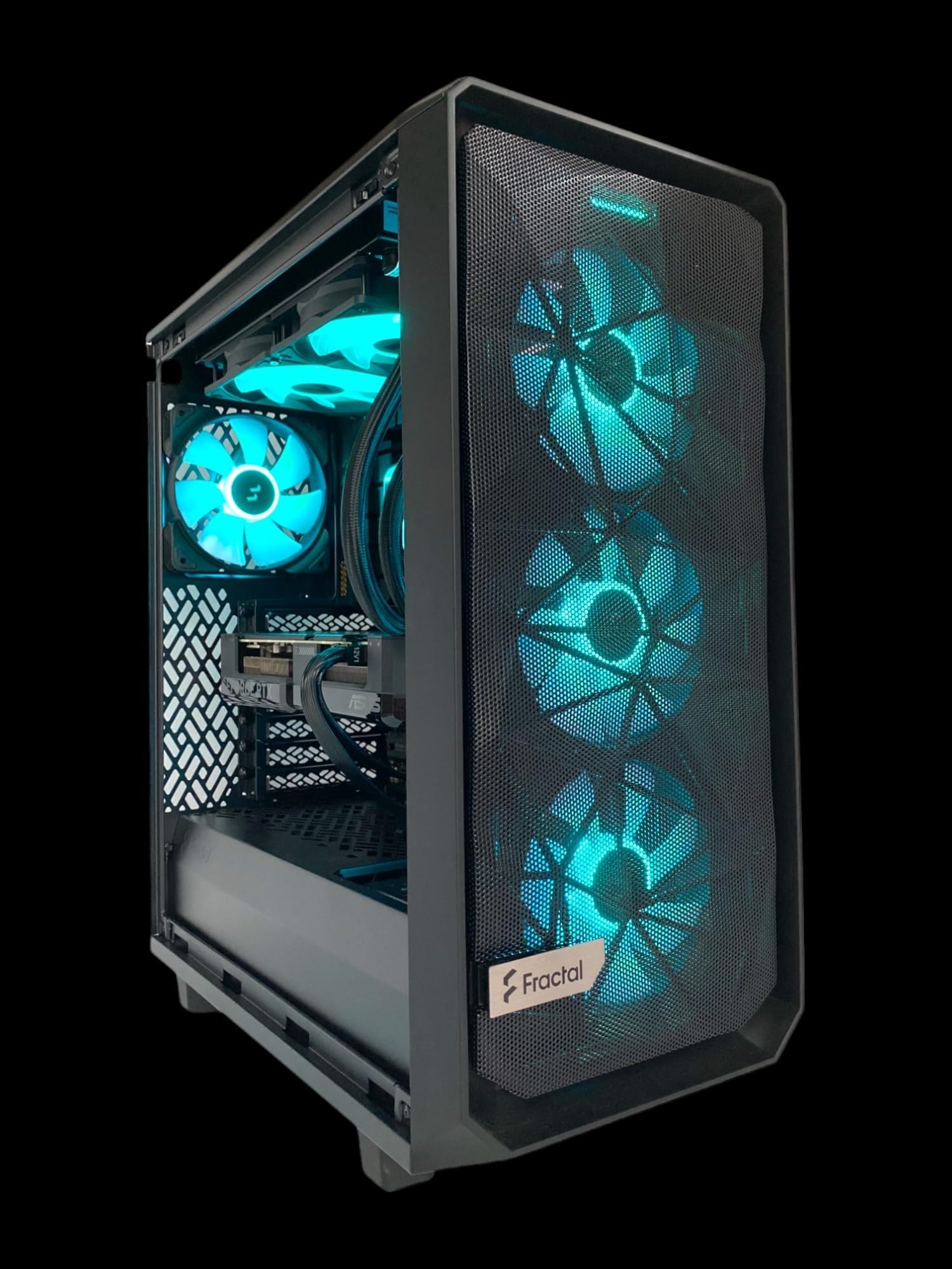 TechCraft Gaming PC Meshify 2 Compact, AMD Ryzen-7 7800X3D, B650, RTX4070 12GB, 16GB DDR5