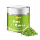 Pure Matcha - Ceremonial Grade Matcha Powder - Organic Green Tea Superfood w/L-Theanine - Rich in Antioxidants - Vegan - Gluten Free - 60mg Caffeine - Jitter Free Energy - 30g Tin