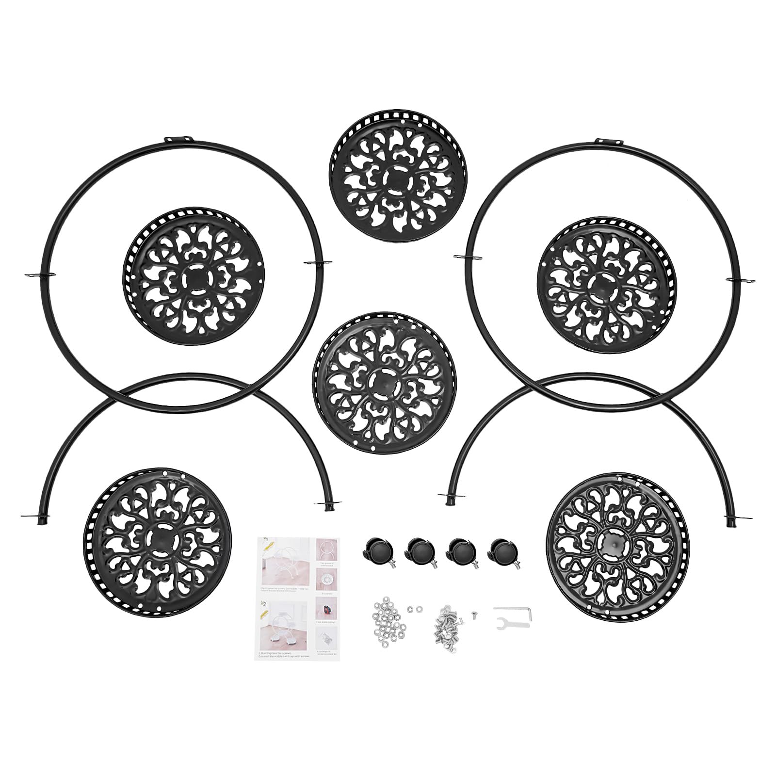 Portavaso in metallo per piante, adatto per case, uffici, negozi, giardini, cortili, balconi, tetti, sale, soggiorno, camera da letto, 72,5 x 31 x 76 cm
