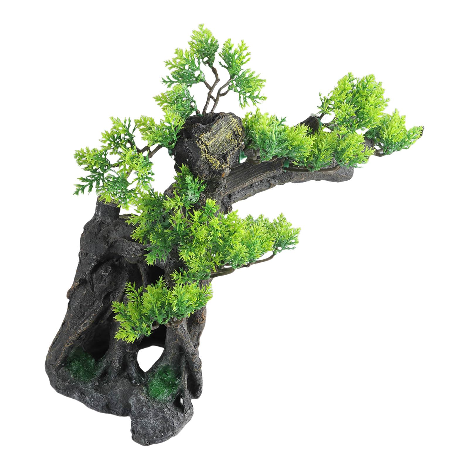CUNZJIA Landscape Pine Tree House Landscape Fish Tanks Decorations for Aquariums Terrarium Shrimp House Ancient Ornaments