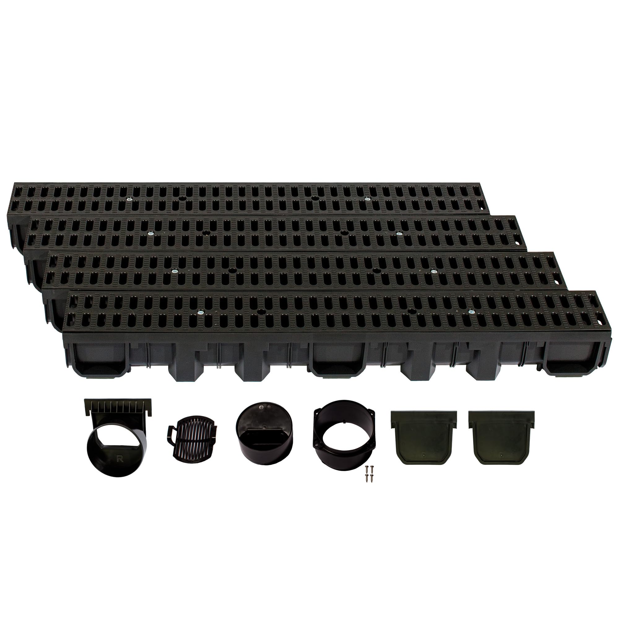 ScarMaxx - Entwässerungsrinne Set - Bodenrinne - Stegrost Classic Schwarz - Bild 38 von 91