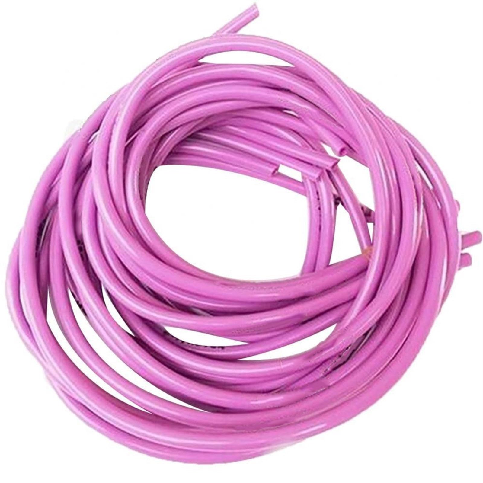 Tubo in gomma in lattice, tubo per carburante per benzina, multicolore, diametro interno 5 mm, diametro esterno 8 mm, 1 m, per scarico di olio, acqua, aria, gas (viola)
