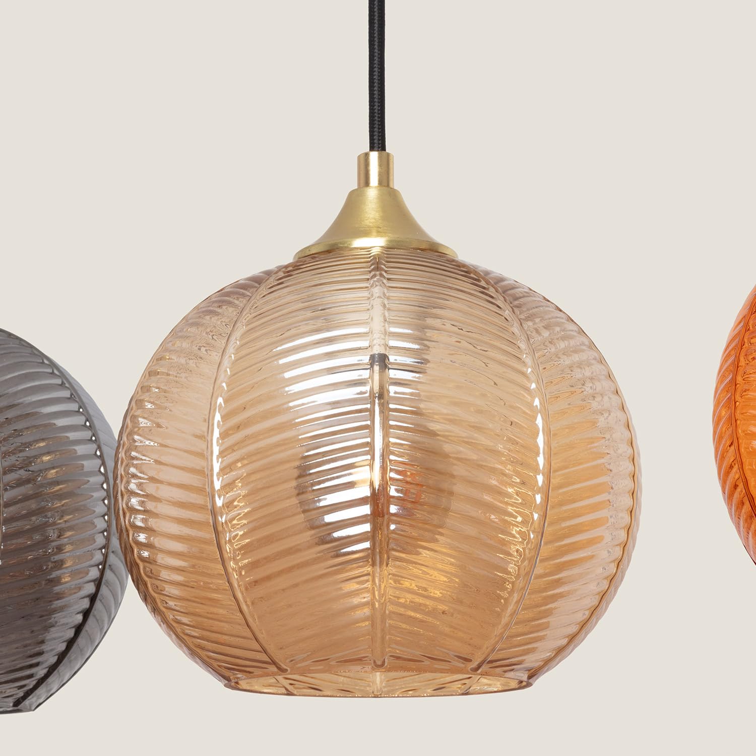 LEDKIA Lampada a Sospensione Vetro Big Klimt Multicolore