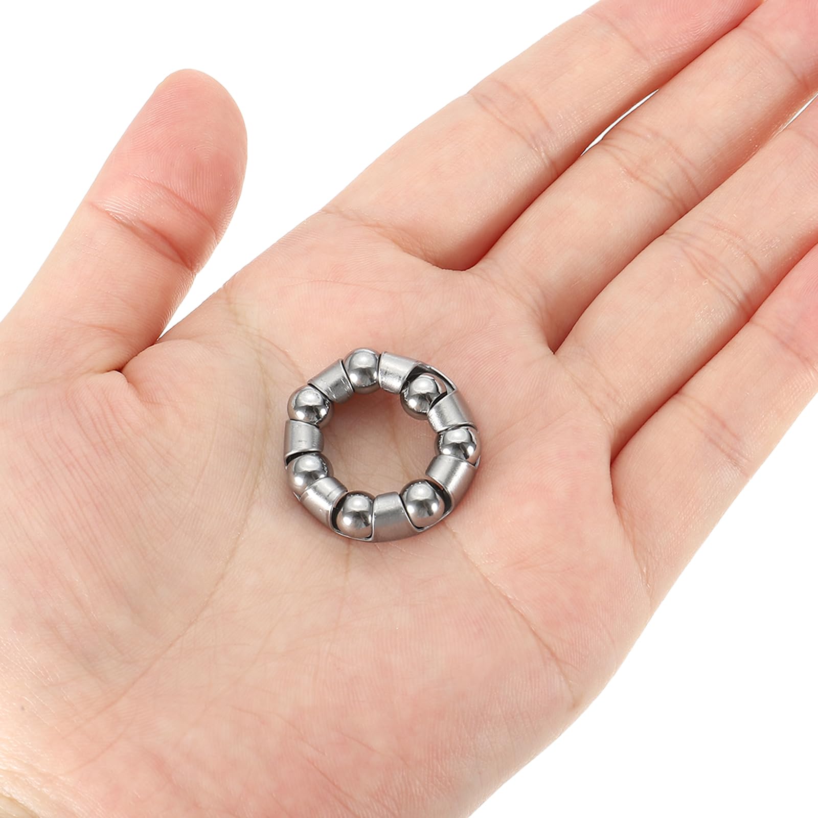 PATIKIL Cuscinetto a Sfera per Pedivella Bici 15/64 Pollici x 7 Sfere, 4pz Cuscinetti Bicicletta in Acciaio Inossidabile Ricambi Accessori per ASSE Posteriore Bici, Argento