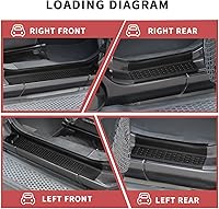 Vista 2 de RT-TCZ para guardabarros de puerta Wrangler JL 4 puertas, protector de entrada de puerta para Jeep Wrangler JL JLU Gladiator JT 2018 2019 2020 2021